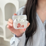 Smorss【卡通小马】适用airpods5/4保护套苹果5/4代降噪版耳机壳带挂件防摔半透明ins卡通马年硅胶软壳