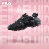 FILA 斐乐女鞋猫爪鞋3代老爹鞋休闲运动鞋缓震厚底慢跑鞋FLUID Ⅲ 黑-BK 37.5