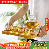 金镶玉 玻璃套组高硼硅手工耐热耐高温水具功夫茶具花茶壶茶杯HP