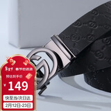 高尔夫（GOLF）男士皮带双面头层牛皮腰带G字母自动扣裤带礼盒装送男友父亲礼物