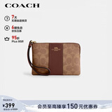 蔻驰（COACH）【品牌直供】女士小号手拿包手腕包棕色 CW854 新年礼物
