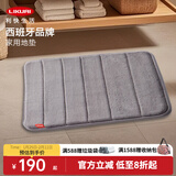 利快西班牙进口浴室防滑垫卫生间地垫吸水脚垫门口家用卫浴地垫 灰色