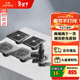 九牧（JOMOO）黄铜淋浴防臭地漏防虫防臭防返水卫生间浴室洗衣机大排量地漏 【两淋两干一洗】枪灰套餐