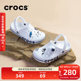卡骆驰（CROCS）洞洞鞋贝雅卡骆班轻便耐磨一脚蹬休闲鞋|205089 白/深蓝-126 37 /38(230mm)