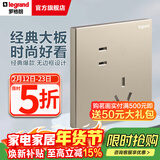 罗格朗（LEGRAND）开关插座面板仕典系列米兰金色 86型暗装墙壁电源套餐清单报价 10A斜五孔二三插