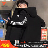 阿迪达斯（adidas）官方棉服男装 25冬新款运动服防风保暖时尚休闲夹克加厚户外外套 经典黑/CLIMAWARM暖风技术 3XL 【190-195cm/200-220斤】