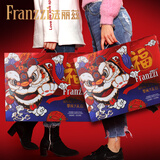 法丽兹王一博定制礼盒夹心曲奇饼干休闲零食公司团购2026年马年生肖礼盒 活动即将结束《2026年春节金狮曲奇礼盒1179g》*2箱