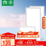 雷士照明（NVC）led集成吊顶厨卫格栅面板灯铝扣板平板卫生间雾银24W*2+16w套装