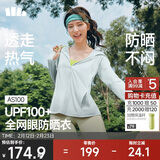 蕉下（beneunder）防晒衣女宽松透气夹克款便携轻量户外AS100初云蓝M