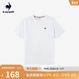 乐卡克法国公鸡夏季圆领短袖T恤 L242UECA0301 瓷白色 2XL