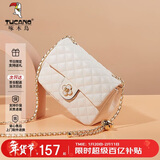 啄木鸟（TUCANO）包包女款2026年单肩包小香风菱格链条斜挎包实用新年货节生日礼物
