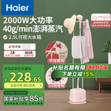 海尔（Haier）立式挂烫机35g蒸汽量2.5L水箱双杆家用手持熨斗烫衣服带板大功率平挂两用多功能蒸气熨烫机GS2408F