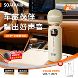 索爱（soaiy）MK29车载麦克风无线蓝牙KTV话筒FM调频汽车K歌唱歌吧全民K歌