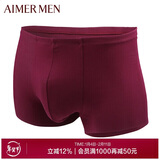 爱慕先生男士内裤爱慕红新年本命年红品莫代尔中腰平角裤NS23V81