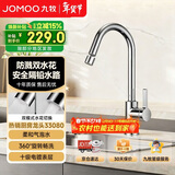九牧厨房水龙头双水花带起泡器厨房龙头防溅水可旋转洗菜盆龙头33080