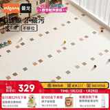 曼龙宝宝爬爬垫3cm加厚爬行垫拼接儿童地垫XPE环保防摔家用客厅 6片装