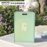 国誉（KOKUYO）Littlewoods系列学生竖款松紧风琴包/资料册/文件夹/收纳袋 A4/13格 森林绿 1个 WSG-DFN135LG