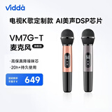 Vidda  海信  麦克风 VM7G-T 海信电视 Vidda电视定制 天籁K歌 无线麦克风 家庭KTV 双支套装