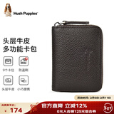 暇步士（Hush Puppies）卡包男名片夹超大容量皮套多卡位证件套防盗刷新年礼物