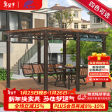 紫叶庭院葡萄架秋千户外凉亭休闲防腐木亭子花园室外别墅铁艺遮阳棚 加粗葡萄架3.5*2.7米含顶布