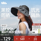 蕉下（beneunder）遮阳帽子防晒帽女防紫外线太阳帽贝壳空顶帽便携灰