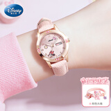 迪士尼（Disney）儿童手表女孩小学生6-12岁只看时间双日历防水手表实用61开学礼物