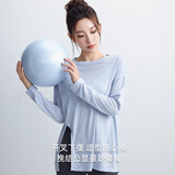 DRUR大码宽松瑜伽服上衣女长袖遮臀宽松罩衫户外健身跑步训练运动服