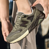 新百伦官方鞋子男老爹鞋增高2025新款板鞋秋冬季加绒休闲运动男士跑步鞋 NB580-1卡其棕 42