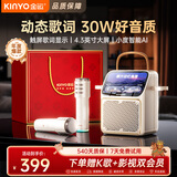 金运（KINYO）【歌词音箱】K歌麦克风音箱一体机家庭KTV套装触屏点歌机卡拉OK唱歌话筒户外蓝牙音响新年礼物K800