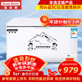 雪贝娜冰柜商用大容量全冷冻家用双温卧式冷柜展示柜 598单温【铜管一级能效】长1.32米