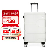 Diplomat外交官商务万向轮拉杆箱旅行箱TSA密码箱行李箱TC-6903白色24英寸