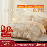 博洋（BEYOND）博洋家纺全棉磨毛四件套纯棉加厚被套冬季全棉床上用品简约风床单 【全棉加厚磨毛】影洛 1.5米四件套 床单款 被套200*230cm