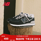 NEW BALANCE NB574官方秋冬男鞋女鞋透气复古潮流网面经典百搭舒适休闲运动鞋 黑色 ML574EVB 38 (脚长23.5cm尺码详询客服)