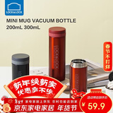 乐扣乐扣（LOCK&LOCK）不锈钢纤巧便携保温杯茶水杯车载商务杯子200ml红色LHC550