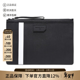 巴利（BALLY）男士PVC手拿包可装电脑男包礼物男 BOLLIS LARGE OF 30 6224350 黑色黑白条纹