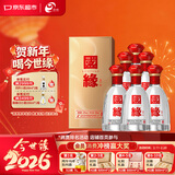 今世缘 国缘单开 柔雅型白酒 42度 500ml*6瓶 整箱装 新老包装随机发货