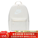 耐克NIKE男女双肩包 书包  HERITAGE  休闲包DC4244-104白 均码