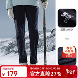 骆驼（CAMEL）户外冲锋软壳裤女防风防水加绒登山裤男丨火山岩发热 A23CAVV106