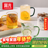 富光玻璃杯水杯子茶杯具凉水杯牛奶啤酒果汁杯子耐高温马克杯家居馆