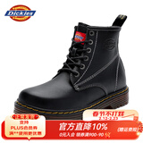 Dickies马丁靴男靴2026冬季百搭靴子男高帮黑色皮靴英伦短靴加绒工装鞋子 黑色S28（男款） 42 【偏大一码，适合运动鞋43】