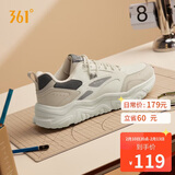 361°运动鞋男春夏季革面增高厚底休闲通勤老爹跑步鞋子男672446727-2