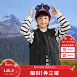 巴拉巴拉童装秋冬季儿童羽绒马甲男童背心女童宝宝亲子装保暖轻薄时尚 黑色90001 165 cm