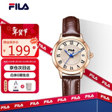 斐乐（FILA）小巧超薄手表女学生复古轻奢简约气质石英表6646-102
