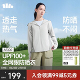 蕉下（beneunder）防晒衣女宽松透气夹克款便携轻量户外AS100银河灰XL