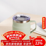 乐扣乐扣（LOCK&LOCK）遇见咖啡杯保温保冷桌面杯男女情侣水杯子390ML薄荷绿LHC4218MIT