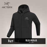 ARC'TERYX始祖鸟 EMBLEM FLEECE FULL-ZIP HOODY 男子 抓绒衫 Black/黑色 S