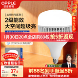欧普照明（OPPLE）LED灯泡2级能效灯泡E27螺口商用摆摊大功率厂房工矿灯100瓦白光