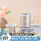 虎牌（TIGER）保温杯 办公型不锈钢真空杯茶滤网杯 水杯CWM-A035 350ml 金灰色NN 350ml