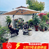 御藤美家（ROYAL RATTAN）户外遮阳伞庭院伞花园休闲户外伞室外太阳伞 【双杆】2.5米配300斤水箱