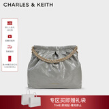 CHARLES&KEITH子母链条大容量流浪包托特包单肩斜挎包女包新年礼物CK2-40671449 【L号】Grey灰色 L